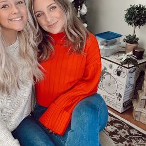 BOOHOO: Cropped red sweater